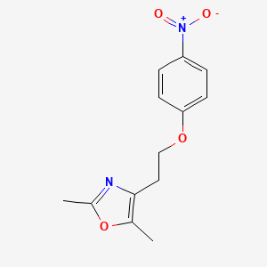 2,5-Dimethyl-4-[2-(4-nitrophenoxy)ethyl]-1,3-oxazole