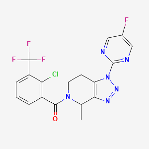 molecular formula C18H13ClF4N6O B8568141 Jnj 54175446; jnj54175446 