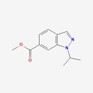 molecular formula C12H14N2O2 B8568170 methyl 1-isopropyl-1H-indazole-6-carboxylate 