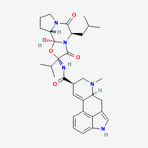 molecular formula C32H41N5O5 B8568182 (6aS,9R)-N-[(1S,2S,4R,7R)-2-hydroxy-7-(2-methylpropyl)-5,8-dioxo-4-propan-2-yl-3-oxa-6,9-diazatricyclo[7.3.0.02,6]dodecan-4-yl]-7-methyl-6,6a,8,9-tetrahydro-4H-indolo[4,3-fg]quinoline-9-carboxamide 