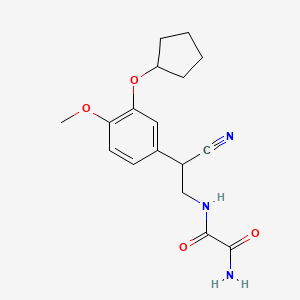 N~1~-{2-Cyano-2-[3-(cyclopentyloxy)-4-methoxyphenyl]ethyl}ethanediamide