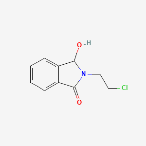 molecular formula C10H10ClNO2 B8568235 3-Hydroxy-2-(2-chloroethyl)-1-oxoisoindolin 