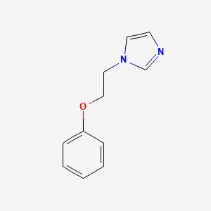 molecular formula C11H12N2O B8568301 1H-Imidazole, 1-(2-phenoxyethyl)- CAS No. 30170-83-3