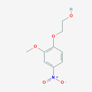 molecular formula C9H11NO5 B8568309 2-(2-Methoxy-4-nitrophenoxy)ethanol 