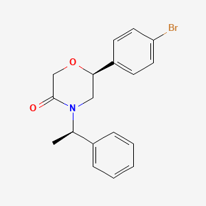 (6S)-6-(4-bromophenyl)-4-((1R)-1-phenylethyl)morpholin-3-one