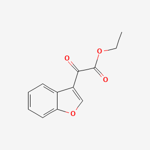 molecular formula C12H10O4 B8568331 Benzofuran-3-yl-oxo-acetic acid ethyl ester 