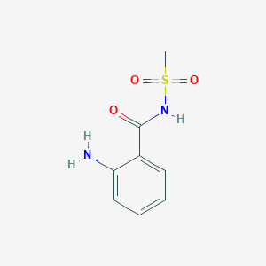 molecular formula C8H10N2O3S B8568337 2-amino-N-(methylsulfonyl)benzamide 