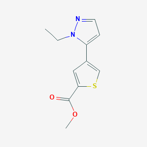 methyl 4-(1-ethyl-1H-pyrazol-5-yl)-2-thiophenecarboxylate