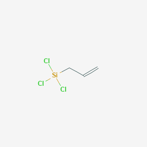 molecular formula C3H5Cl3Si B085684 烯丙基三氯硅烷 CAS No. 107-37-9