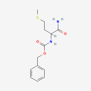 molecular formula C13H18N2O3S B8568425 Nalphabenzyloxycarbonyl-DL-methionine amide 