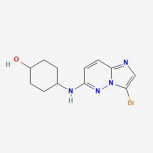 4-(3-Bromo-imidazo[1,2-b]pyridazin-6-ylamino)-cyclohexanol