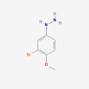 molecular formula C7H9BrN2O B8568537 3-Bromo-4-methoxyphenylhydrazine 