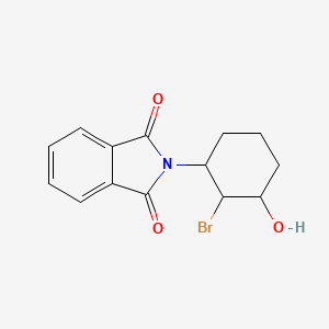 molecular formula C14H14BrNO3 B8568626 2-(2-Bromo-3-hydroxy-cyclohexyl)-isoindole-1,3-dione 