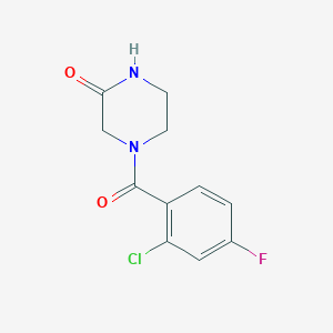 4-(2-Chloro-4-fluorobenzoyl)piperazin-2-one