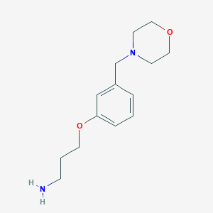3-[3-(4-Morpholinylmethyl)phenoxy]1-propanamine