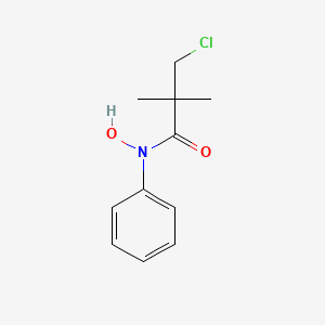 3-chloro-N-hydroxy-2,2-dimethyl-N-phenylpropanamide