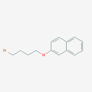 molecular formula C14H15BrO B8568713 2-(4-Bromobutoxy)naphthalene CAS No. 87723-22-6