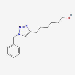 molecular formula C15H21N3O B8568724 6-(1-benzyl-1H-1,2,3-triazol-4-yl)hexan-1-ol 