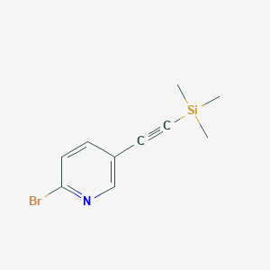 molecular formula C10H12BrNSi B8568726 2-Bromo-5-(trimethylsilylethynyl)pyridine CAS No. 465521-20-4