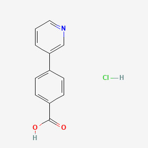 Benzoic acid, 4-(3-pyridinyl)-, hydrochloride (1:1)