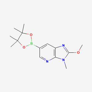 2-methoxy-3-methyl-6-(4,4,5,5-tetramethyl-1,3,2-dioxaborolan-2-yl)imidazo[4,5-b]pyridine