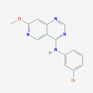 molecular formula C14H11BrN4O B8568783 N-(3-bromophenyl)-7-methoxypyrido[4,3-d]pyrimidin-4-amine 