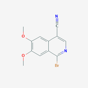 1-Bromo-6,7-dimethoxyisoquinoline-4-carbonitrile