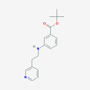 molecular formula C18H22N2O2 B8568794 tert-Butyl 3-{[2-(pyridin-3-yl)ethyl]amino}benzoate CAS No. 651023-30-2