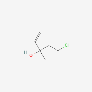 molecular formula C6H11ClO B8568797 5-Chloro-3-methyl-pent-1-en-3-ol 
