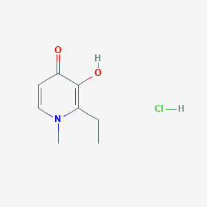 2-ethyl-3-hydroxy-1-methyl-4(1H)-pyridinone hydrochloride