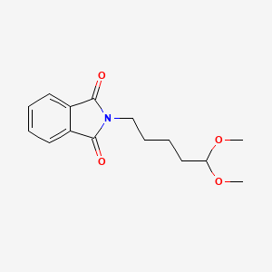 molecular formula C15H19NO4 B8568846 2-(5,5-Dimethoxypentyl)-1H-isoindole-1,3(2H)-dione CAS No. 88919-60-2