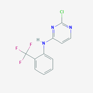 molecular formula C11H7ClF3N3 B8568859 N4-(2-(Trifluoromethyl)phenyl)-2-chloropyrimidine-4-amine 