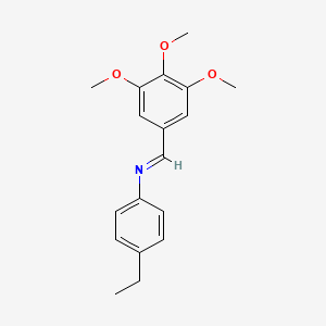 4-Ethyl-N-(3,4,5-trimethoxybenzylidene)aniline