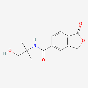 molecular formula C13H15NO4 B8568941 2-[[(1-Oxo-1,3-dihydroisobenzofuran-5-yl)carbonyl]amino]-2-methyl-1-propanol 