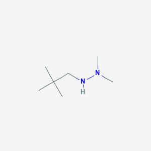 molecular formula C7H18N2 B8568956 1,1-Dimethyl-2-(2,2-dimethylpropyl)hydrazine 