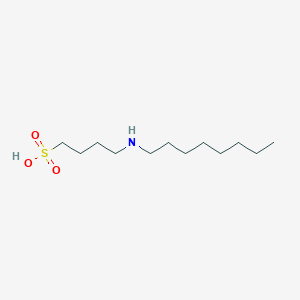 molecular formula C12H27NO3S B8568973 4-(Octylamino)butane-1-sulfonic acid CAS No. 54960-67-7