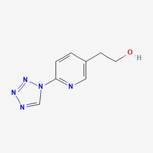 molecular formula C8H9N5O B8568977 2-(6-(1H-tetrazol-1-yl)pyridin-3-yl)ethanol 