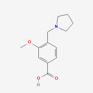 3-methoxy-4-(pyrrolidin-1-ylmethyl)benzoic Acid