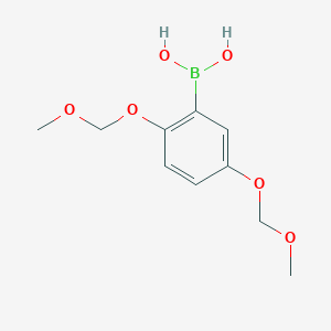 molecular formula C10H15BO6 B8569092 (2,5-Bis(methoxymethoxy)phenyl)boronic acid 