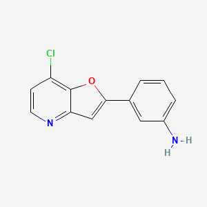 3-(7-Chlorofuro[3,2-b]pyridin-2-yl)aniline