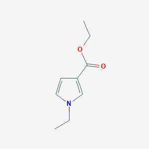 molecular formula C9H13NO2 B8569115 Ethyl 1-ethyl-3-pyrrolecarboxylate 