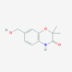 molecular formula C11H13NO3 B8569155 7-(hydroxymethyl)-2,2-dimethyl-2H-1,4-benzoxazin-3(4H)-one 