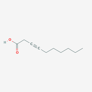 molecular formula C10H16O2 B8569171 3-Decynoic acid CAS No. 27007-78-9