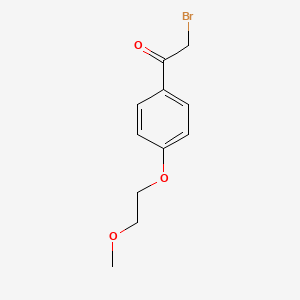 molecular formula C11H13BrO3 B8569182 2-Bromo-1-[4-(2-methoxyethoxy)phenyl]ethanone 
