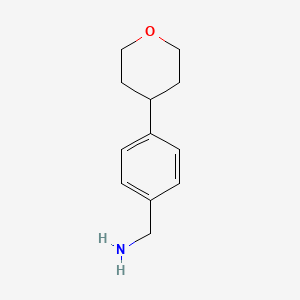 (4-(tetrahydro-2H-pyran-4-yl)phenyl)methanamine