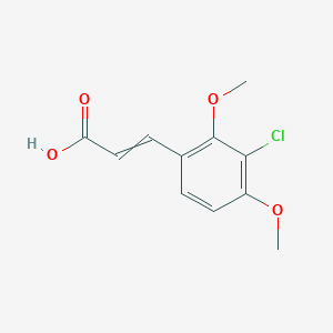 3-(3-Chloro-2,4-dimethoxyphenyl)prop-2-enoic acid