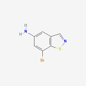 molecular formula C7H5BrN2S B8569227 7-Bromo-benzo[d]isothiazol-5-ylamine 