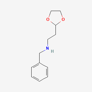 molecular formula C12H17NO2 B8569291 N-benzyl-2-(1,3-dioxolan-2-yl)ethanamine 