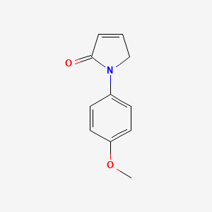 molecular formula C11H11NO2 B8569331 1-(4-methoxyphenyl)-1,5-dihydro-2H-pyrrol-2-one 