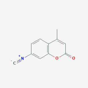 B8569415 7-Isocyano-4-methyl-2H-1-benzopyran-2-one CAS No. 139262-17-2